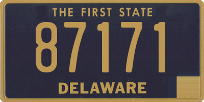 DE license plate 87171