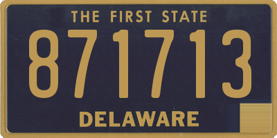 DE license plate 871713