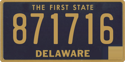 DE license plate 871716