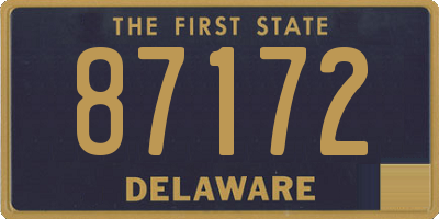 DE license plate 87172