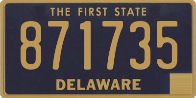 DE license plate 871735