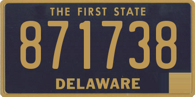 DE license plate 871738