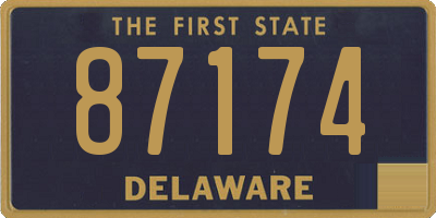 DE license plate 87174