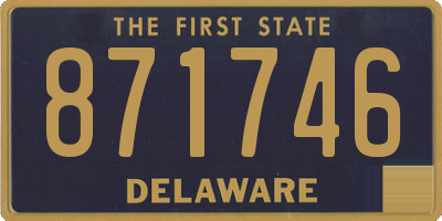 DE license plate 871746
