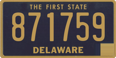 DE license plate 871759