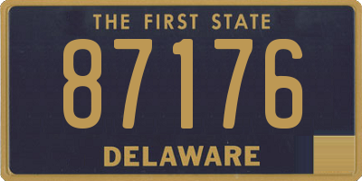 DE license plate 87176