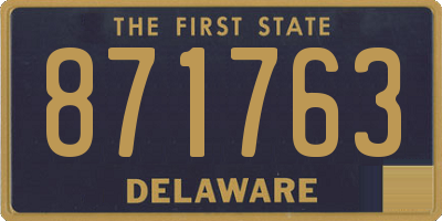DE license plate 871763