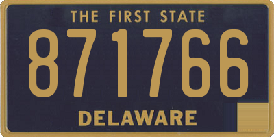 DE license plate 871766