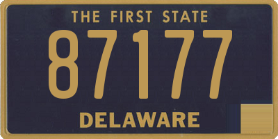 DE license plate 87177