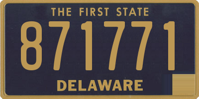 DE license plate 871771