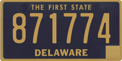 DE license plate 871774
