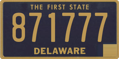 DE license plate 871777