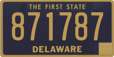 DE license plate 871787