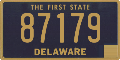 DE license plate 87179