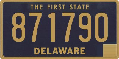 DE license plate 871790