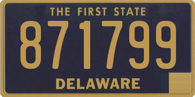 DE license plate 871799