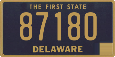 DE license plate 87180