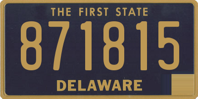 DE license plate 871815