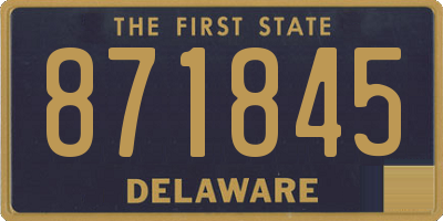 DE license plate 871845