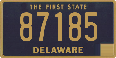 DE license plate 87185