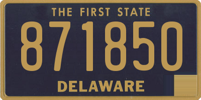 DE license plate 871850