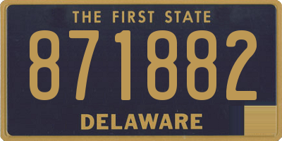 DE license plate 871882