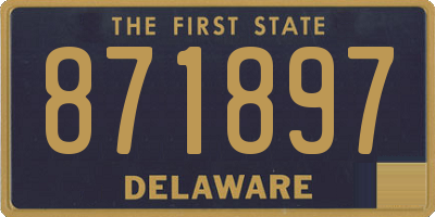 DE license plate 871897