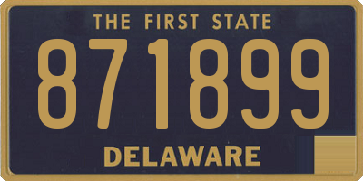 DE license plate 871899