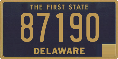 DE license plate 87190