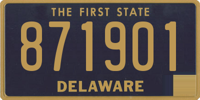 DE license plate 871901