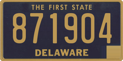 DE license plate 871904