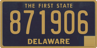 DE license plate 871906