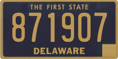 DE license plate 871907