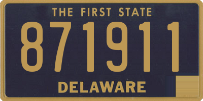 DE license plate 871911