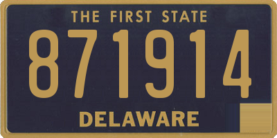 DE license plate 871914