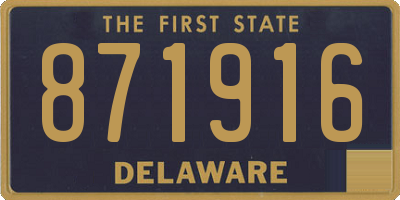 DE license plate 871916
