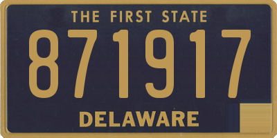 DE license plate 871917