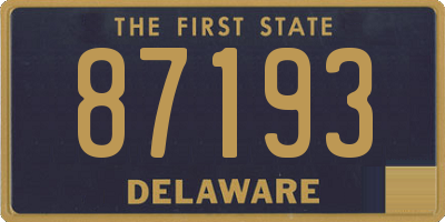 DE license plate 87193