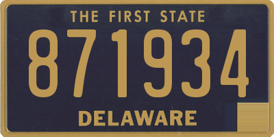 DE license plate 871934
