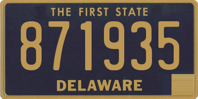 DE license plate 871935
