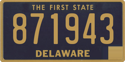 DE license plate 871943