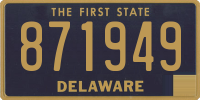 DE license plate 871949