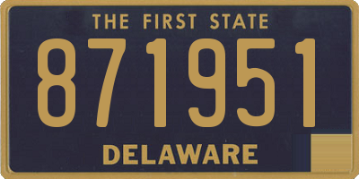 DE license plate 871951