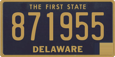 DE license plate 871955