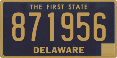 DE license plate 871956