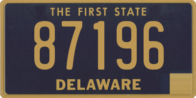 DE license plate 87196