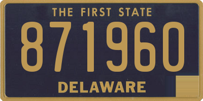 DE license plate 871960