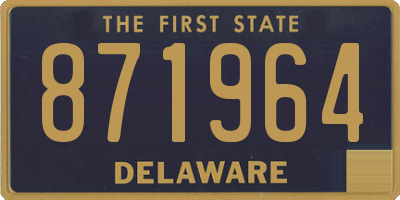 DE license plate 871964