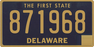DE license plate 871968