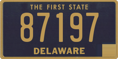 DE license plate 87197